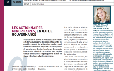Caroline Ruellan / SFAF : « Les actionnaires minoritaires, enjeu de gouvernance »